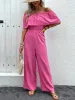 Off-Shoulder Wide Leg Jumpsuit sold by Charming Charlie