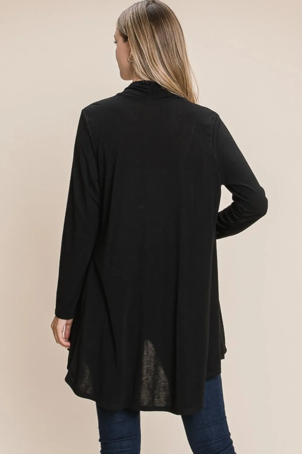 BOMBOM Open Front Long Sleeve Cardigan sold by Charming Charlie product image thumbnail 2