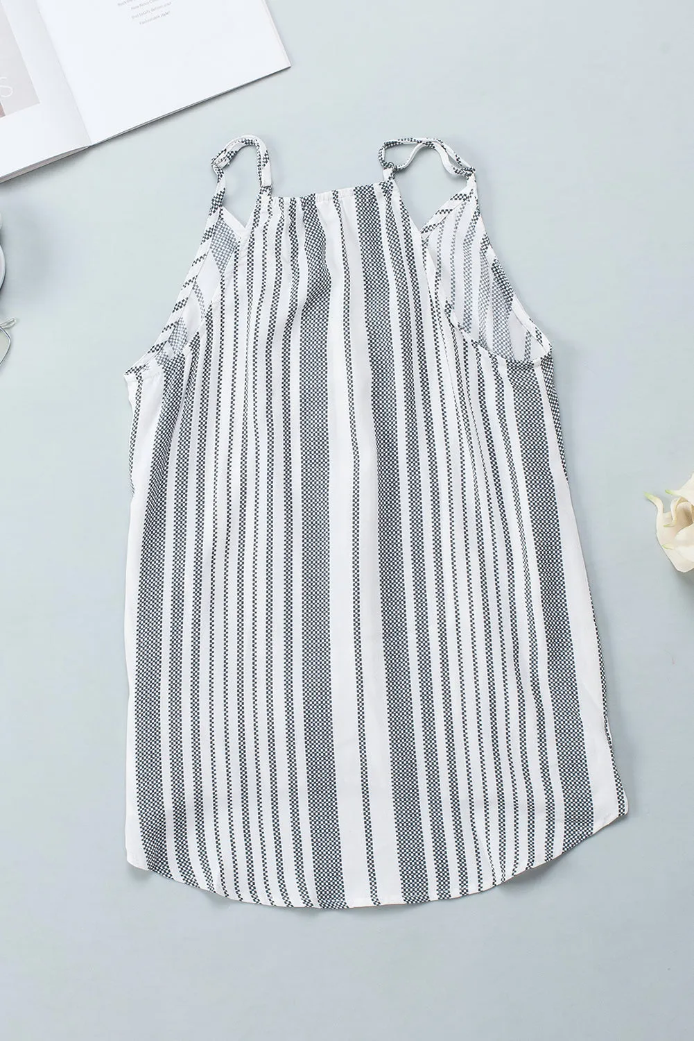Striped Surplice Spaghetti Strap Cami sold by Charming Charlie product image thumbnail 3