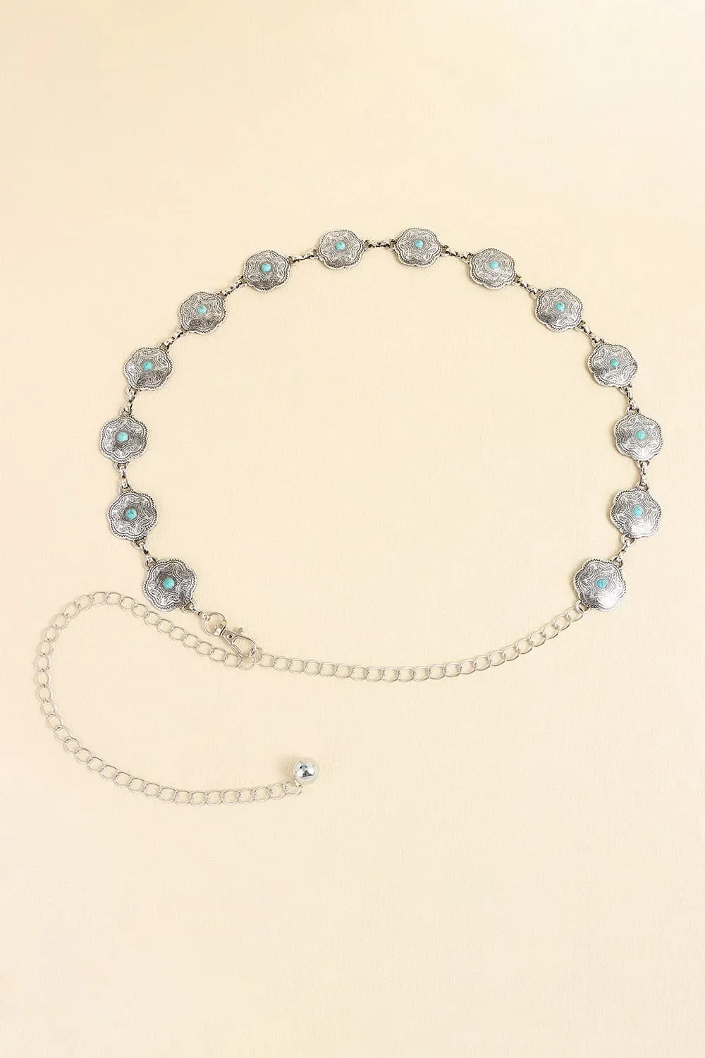 Vintage Turquoise Alloy Belt sold by Charming Charlie product image thumbnail 4