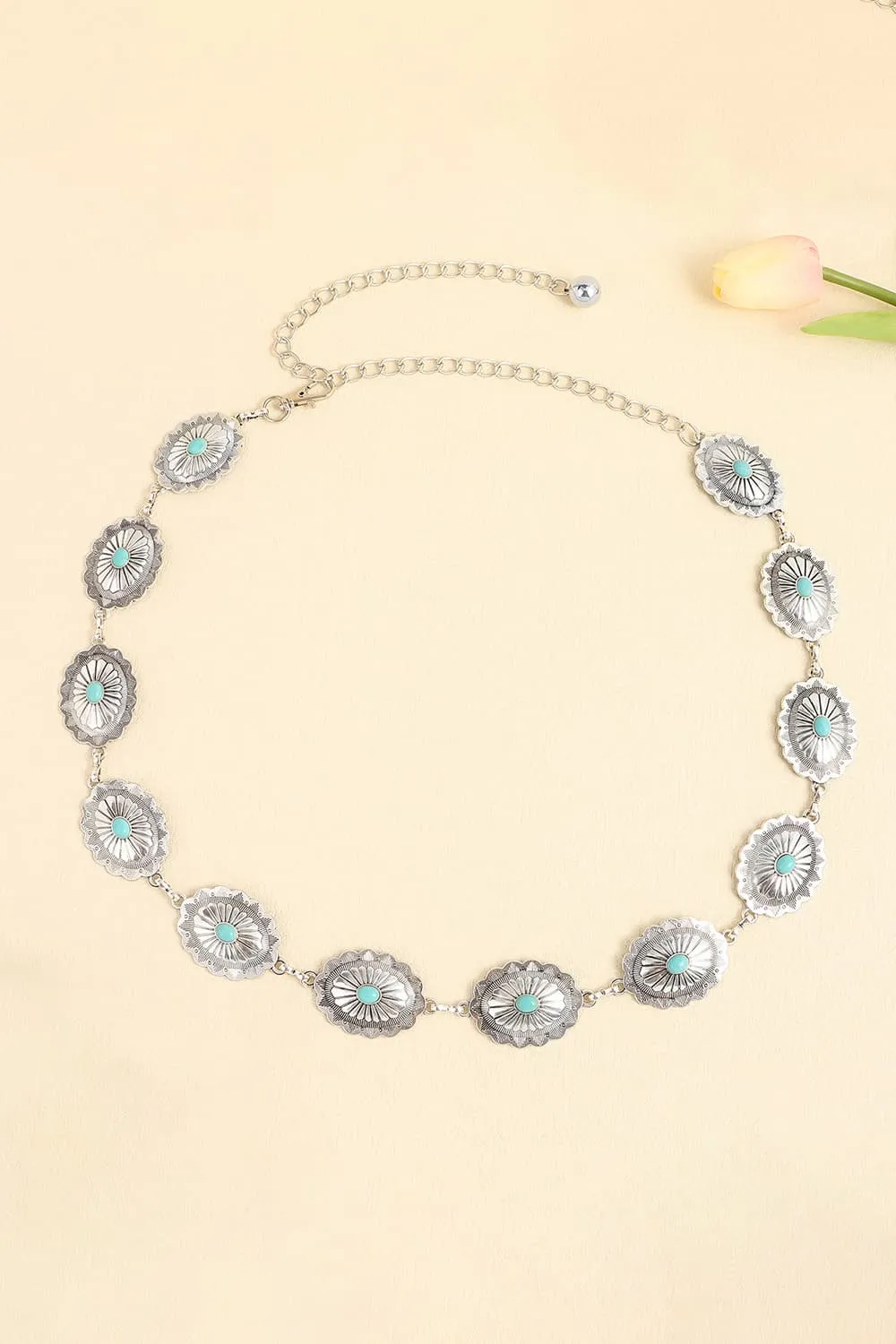 Vintage Turquoise Alloy Belt sold by Charming Charlie