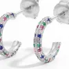 925 Sterling Silver Contrast Zircon Earrings sold by Charming Charlie