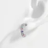 925 Sterling Silver Contrast Zircon Earrings sold by Charming Charlie