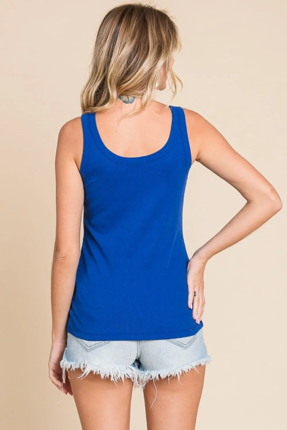 Culture Code Full Size Ribbed Scoop Neck Tank sold by Charming Charlie product image thumbnail 2