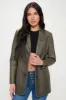 Coalition LA Single-Breasted Vegan Leather Blazer sold by Charming Charlie