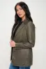 Coalition LA Single-Breasted Vegan Leather Blazer sold by Charming Charlie