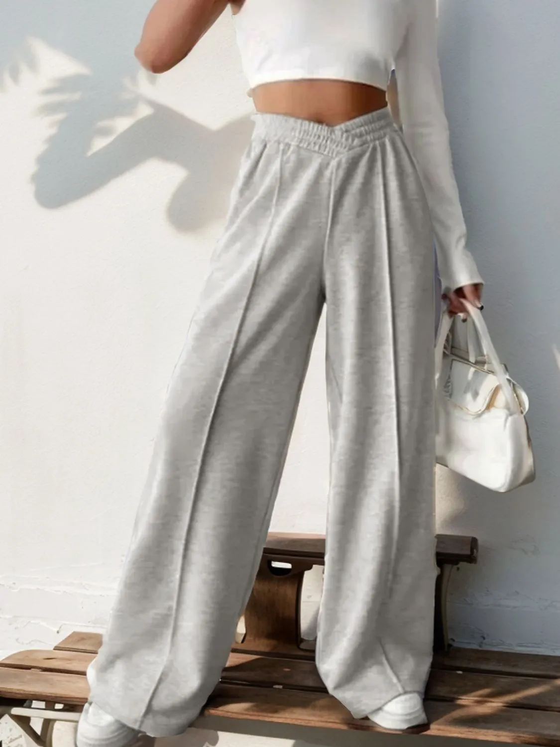 Elastic Waist Wide Leg Pants sold by Charming Charlie product image thumbnail 3