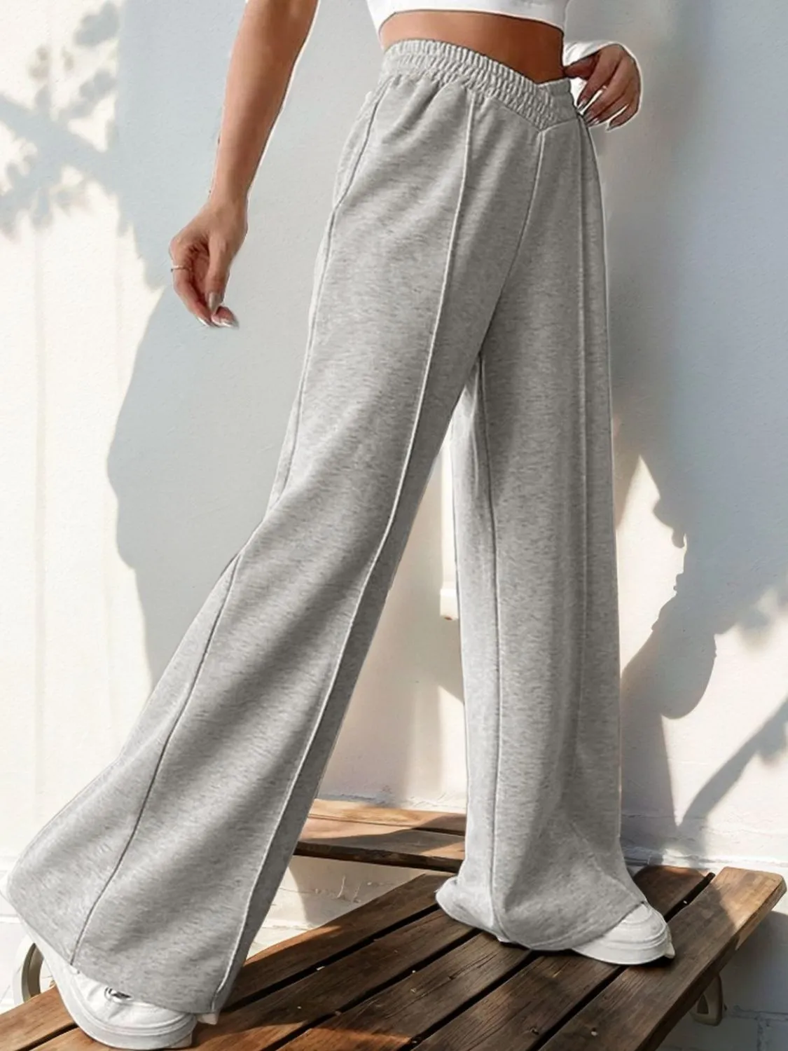 Elastic Waist Wide Leg Pants sold by Charming Charlie product image thumbnail 2