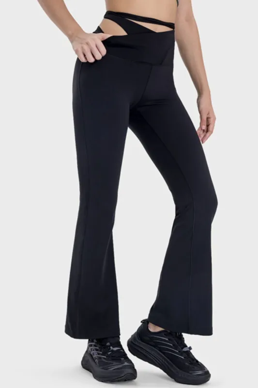 Tied Mid-Rise Waist Active Pants sold by Charming Charlie