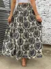 Printed Elastic Waist Maxi Skirt sold by Charming Charlie