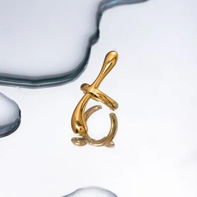 18K Gold-Plated Stainless Steel Cuff Earrings sold by Charming Charlie product image thumbnail 2