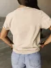 Full Size Lucky Clover Round Neck Short Sleeve T-Shirt sold by Charming Charlie