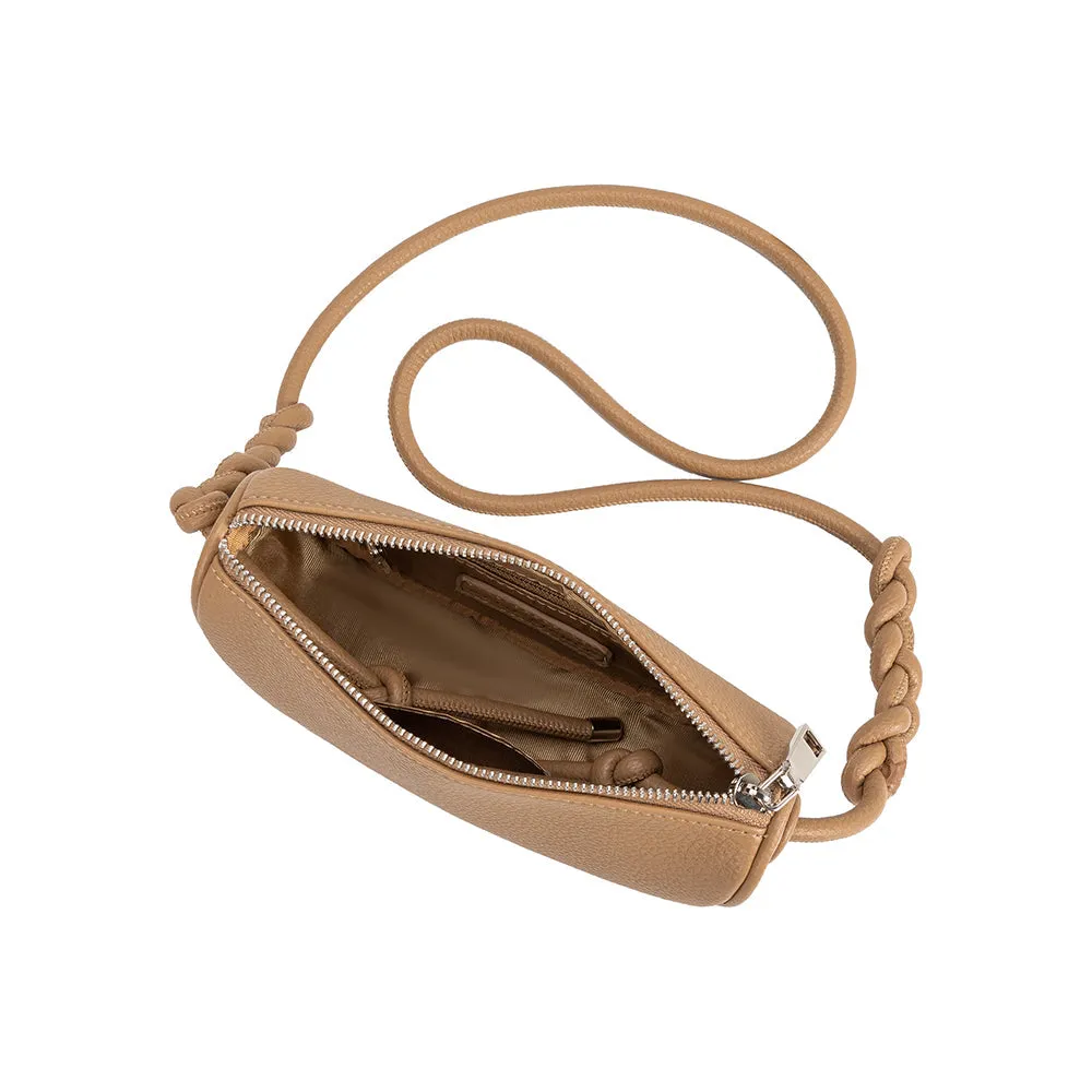 Hannah Nude Recycled Vegan Crossbody Bag sold by Charming Charlie product image thumbnail 4