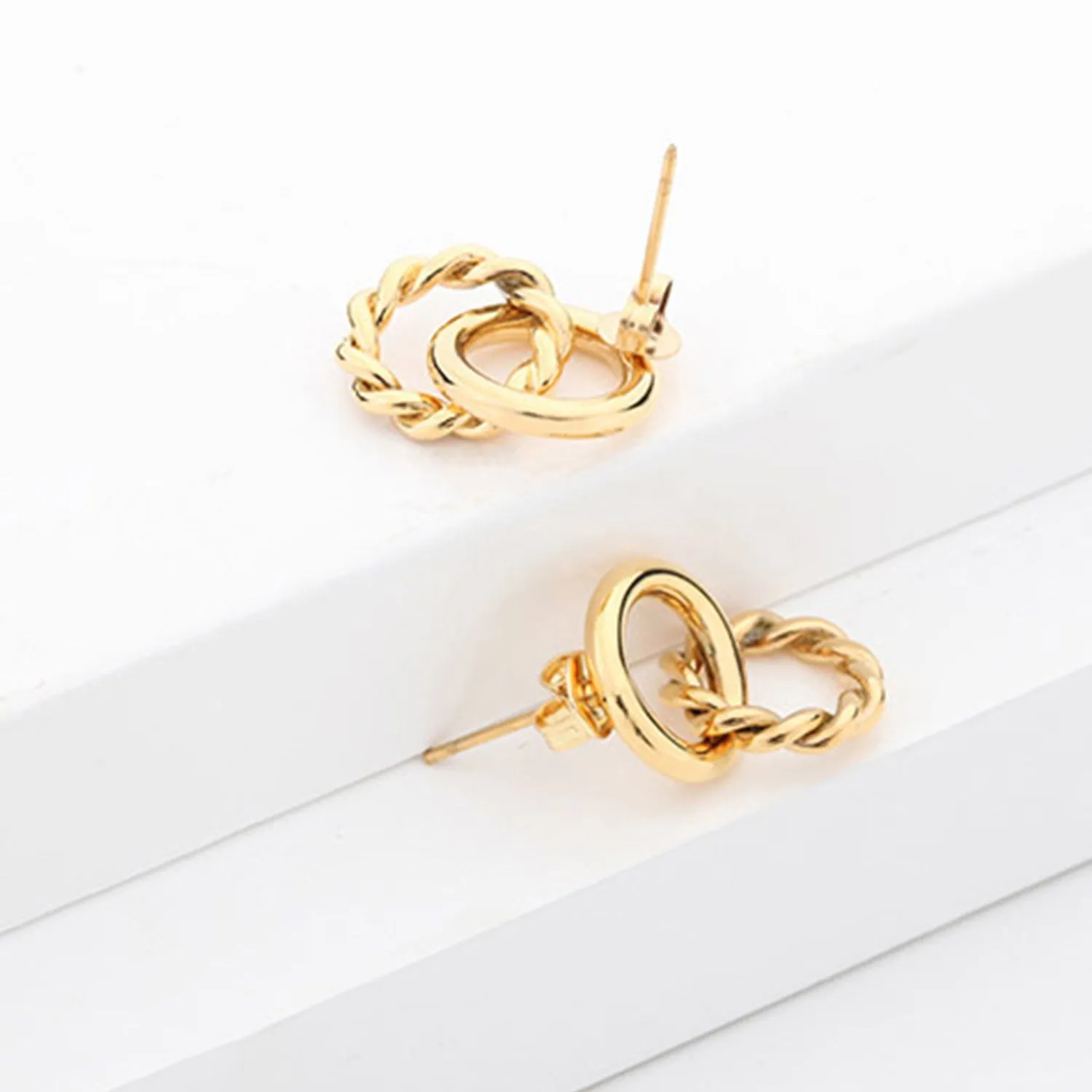 Copper Double-Hoop Earrings sold by Charming Charlie product image thumbnail 4