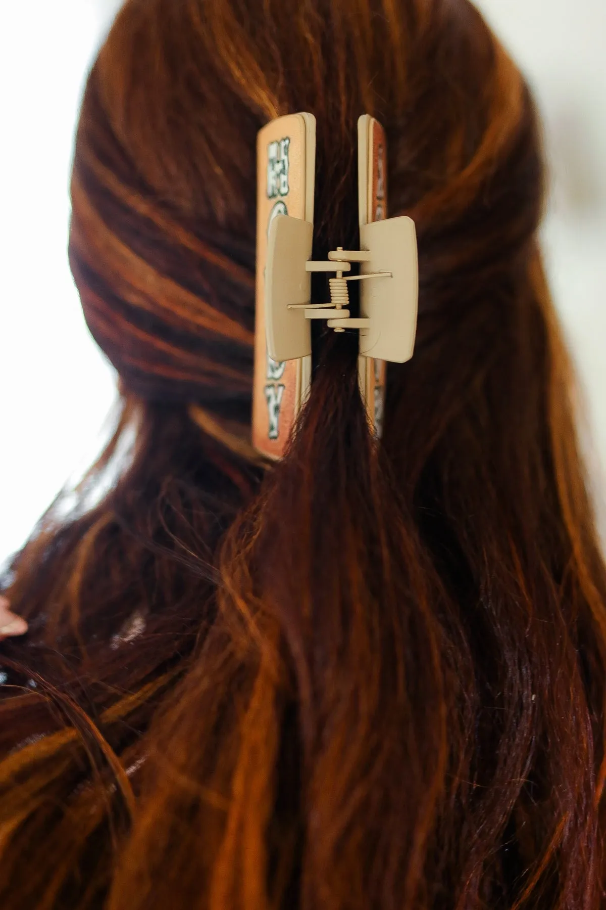 Brown Cow Print "HOWDY" Hair Claw sold by Charming Charlie product image thumbnail 5