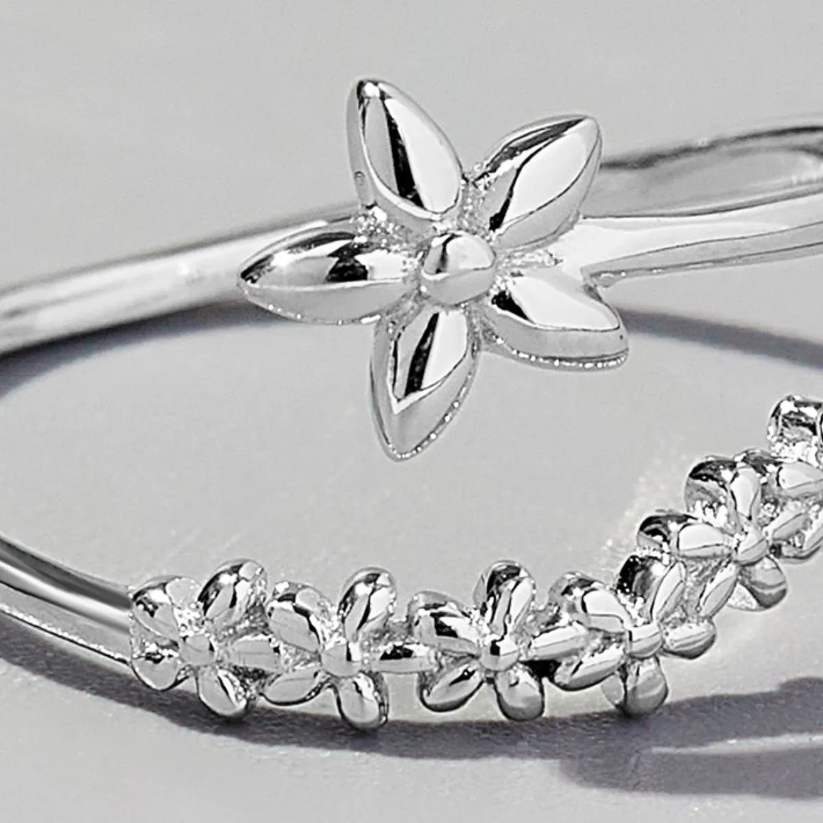 925 Sterling Silver Flower Ring sold by Charming Charlie product image thumbnail 4
