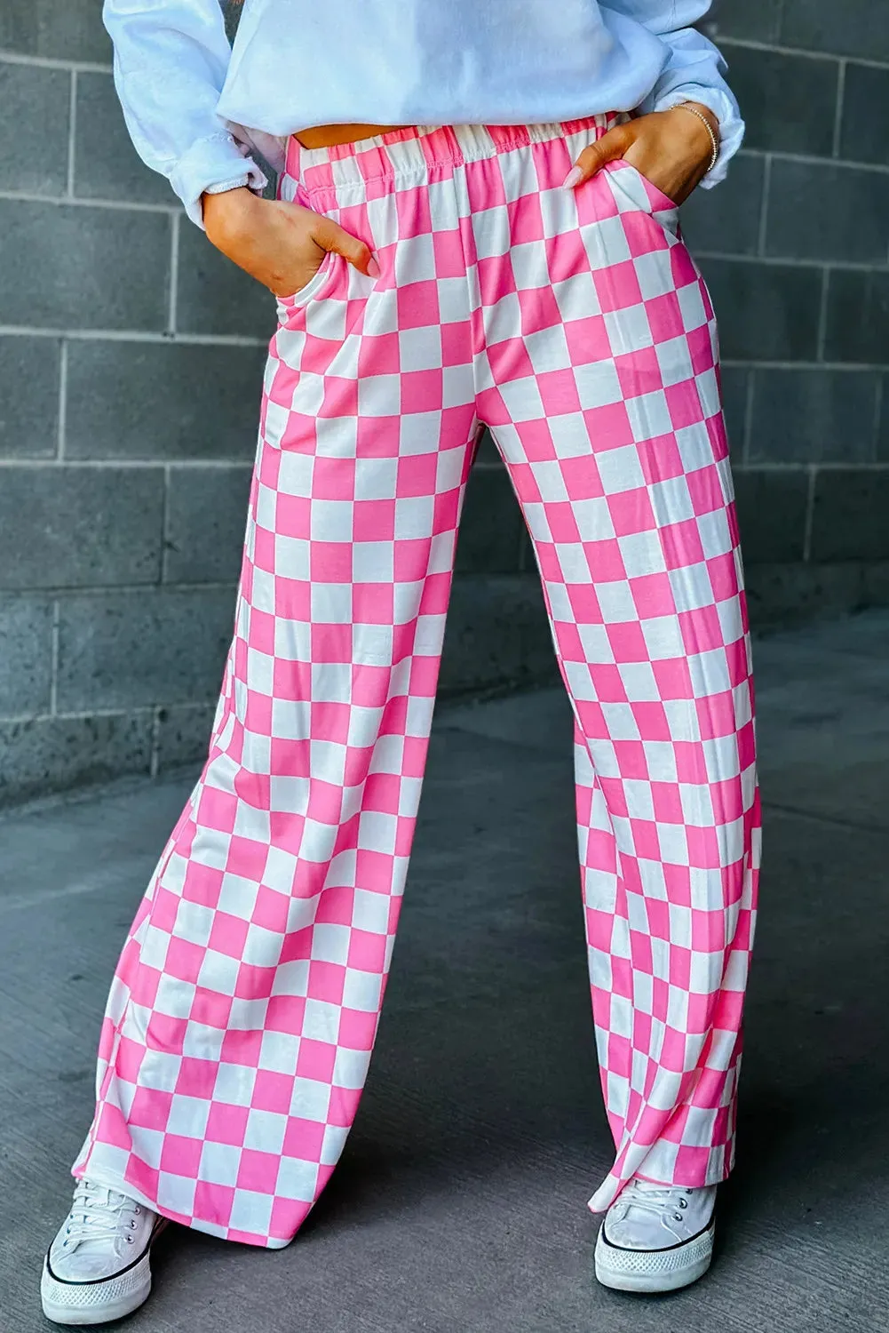 Checkered Wide Leg Pants sold by Charming Charlie product image thumbnail 5