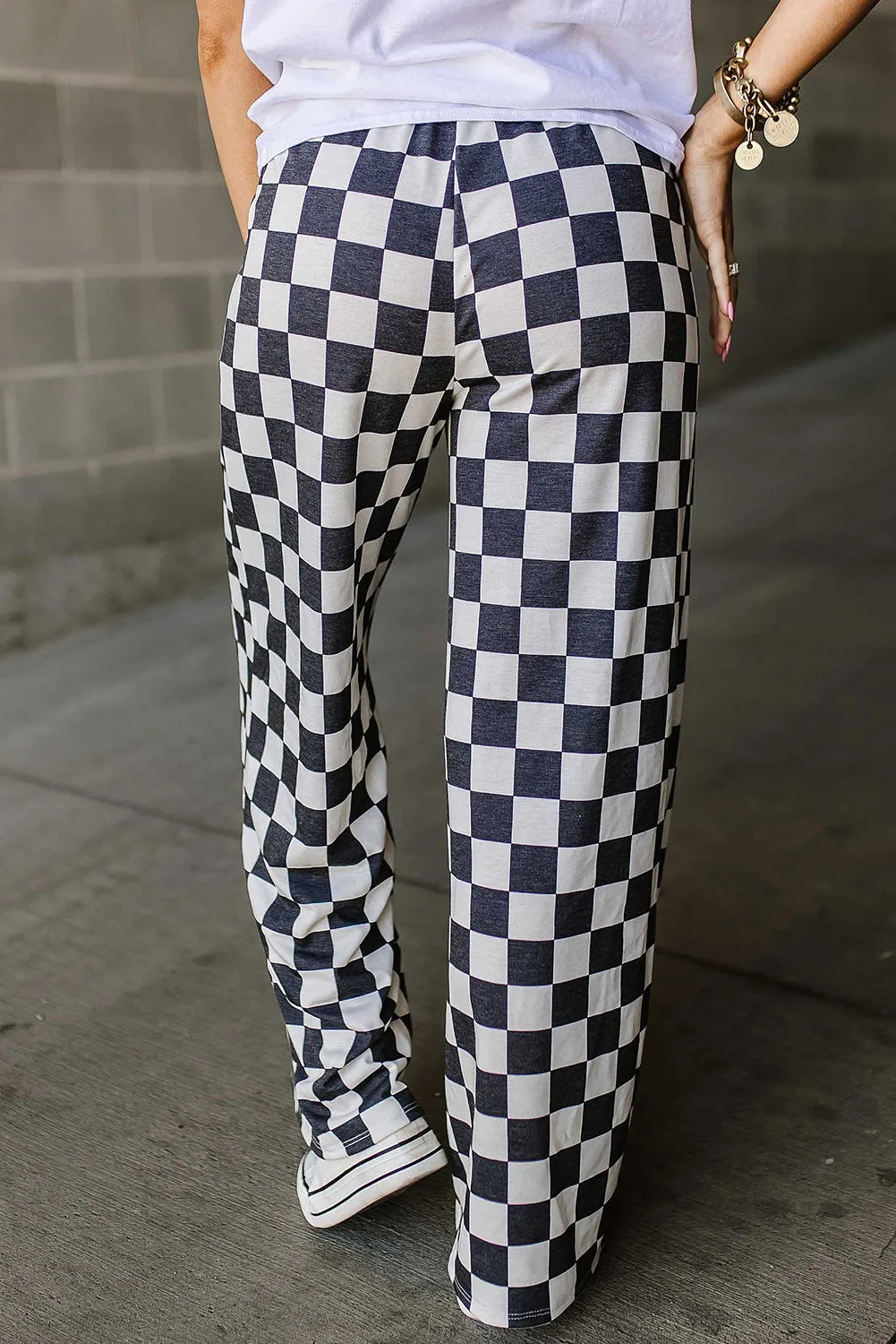 Checkered Wide Leg Pants sold by Charming Charlie product image thumbnail 3