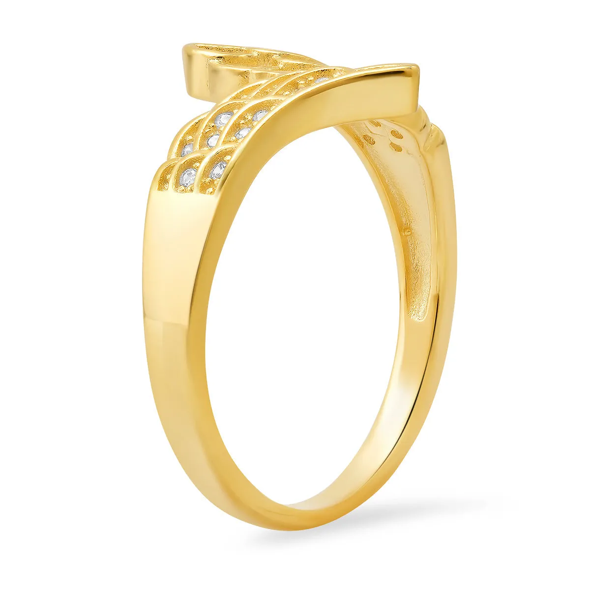 Sterling Silver CZ Angel Wings Ring sold by Charming Charlie product image thumbnail 4