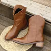 PU Leather Block Heel Boots sold by Charming Charlie