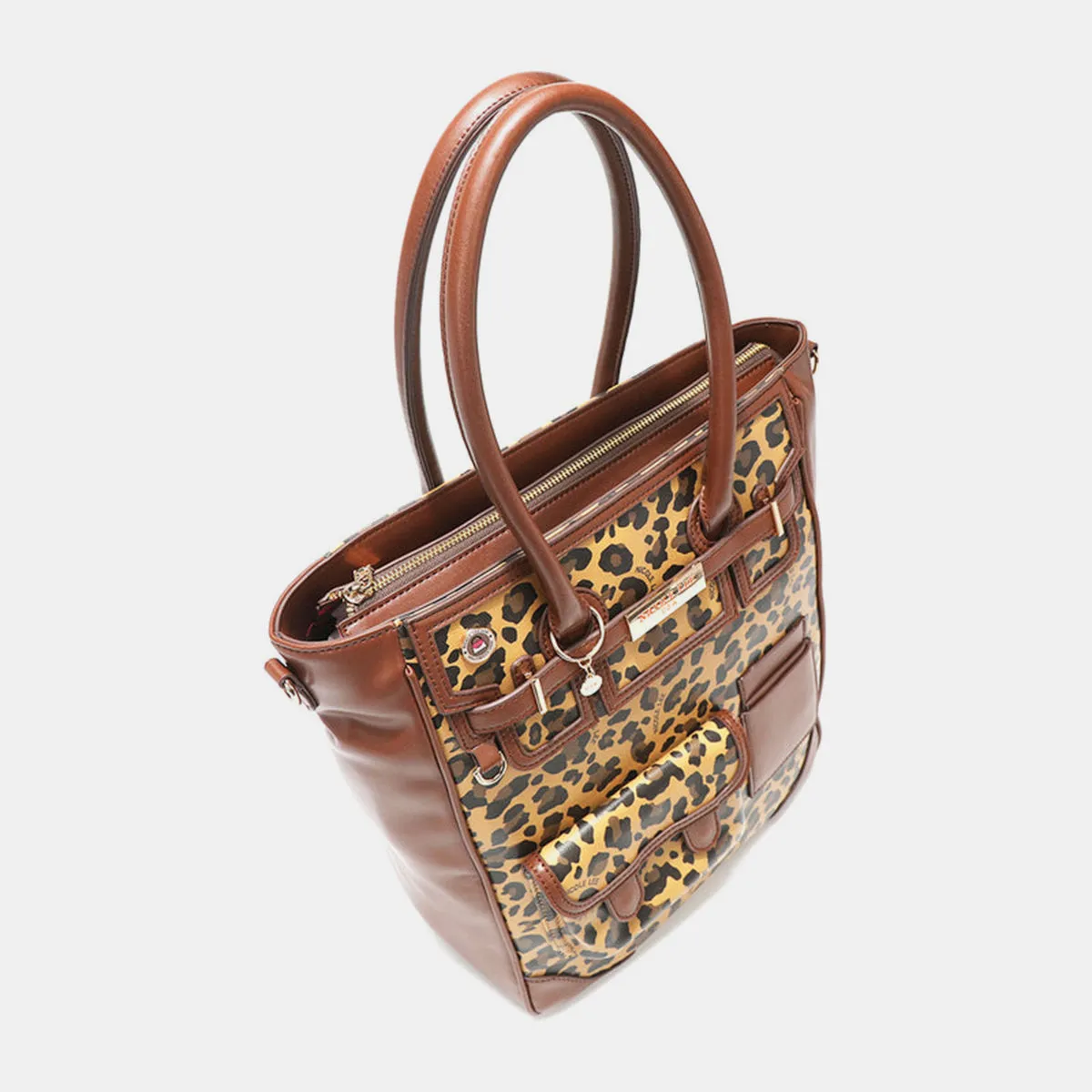 Nicole Lee USA Leopard Large Tote Bag sold by Charming Charlie product image thumbnail 5