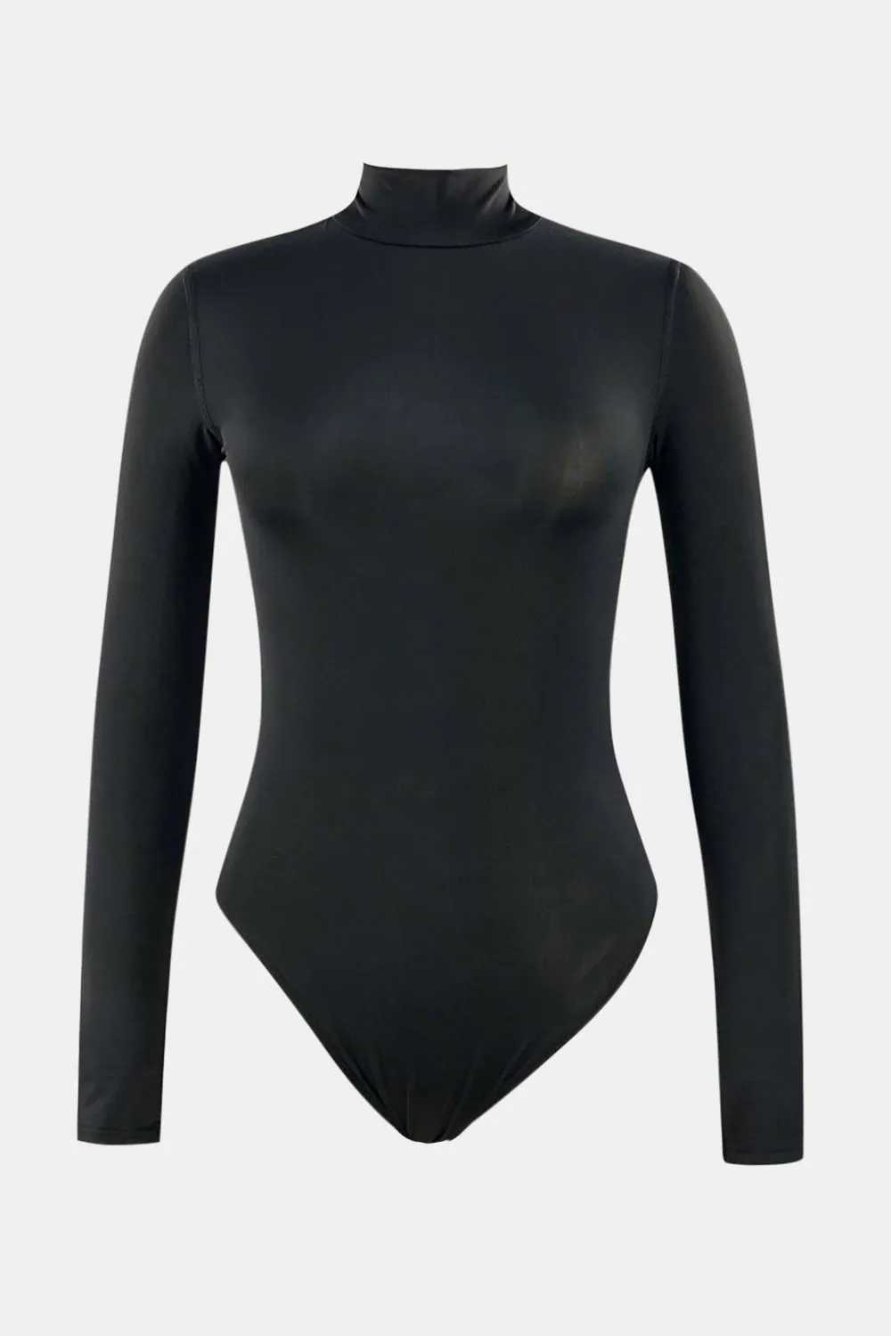 Mock Neck Long Sleeve One-Piece Swimwear sold by Charming Charlie product image thumbnail 4