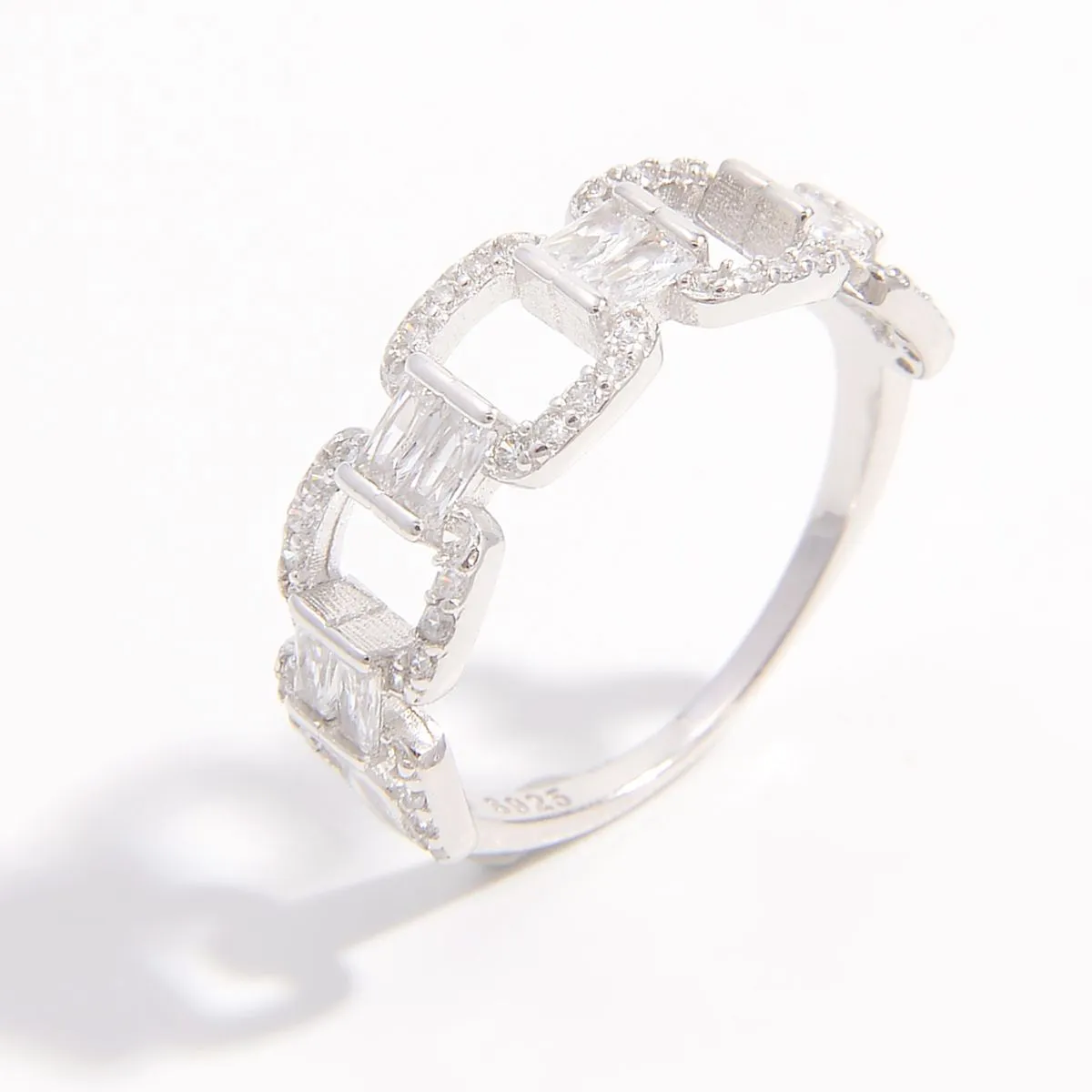 925 Sterling Silver Zircon Cutout Ring sold by Charming Charlie product image thumbnail 2