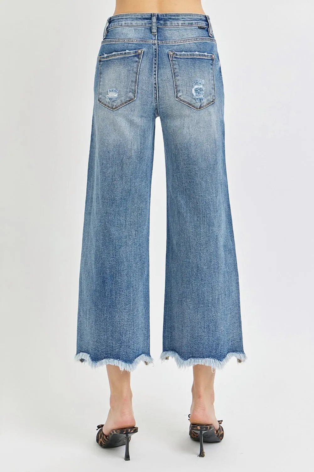 Risen High Rise Cropped Flare Jeans sold by Charming Charlie product image thumbnail 2