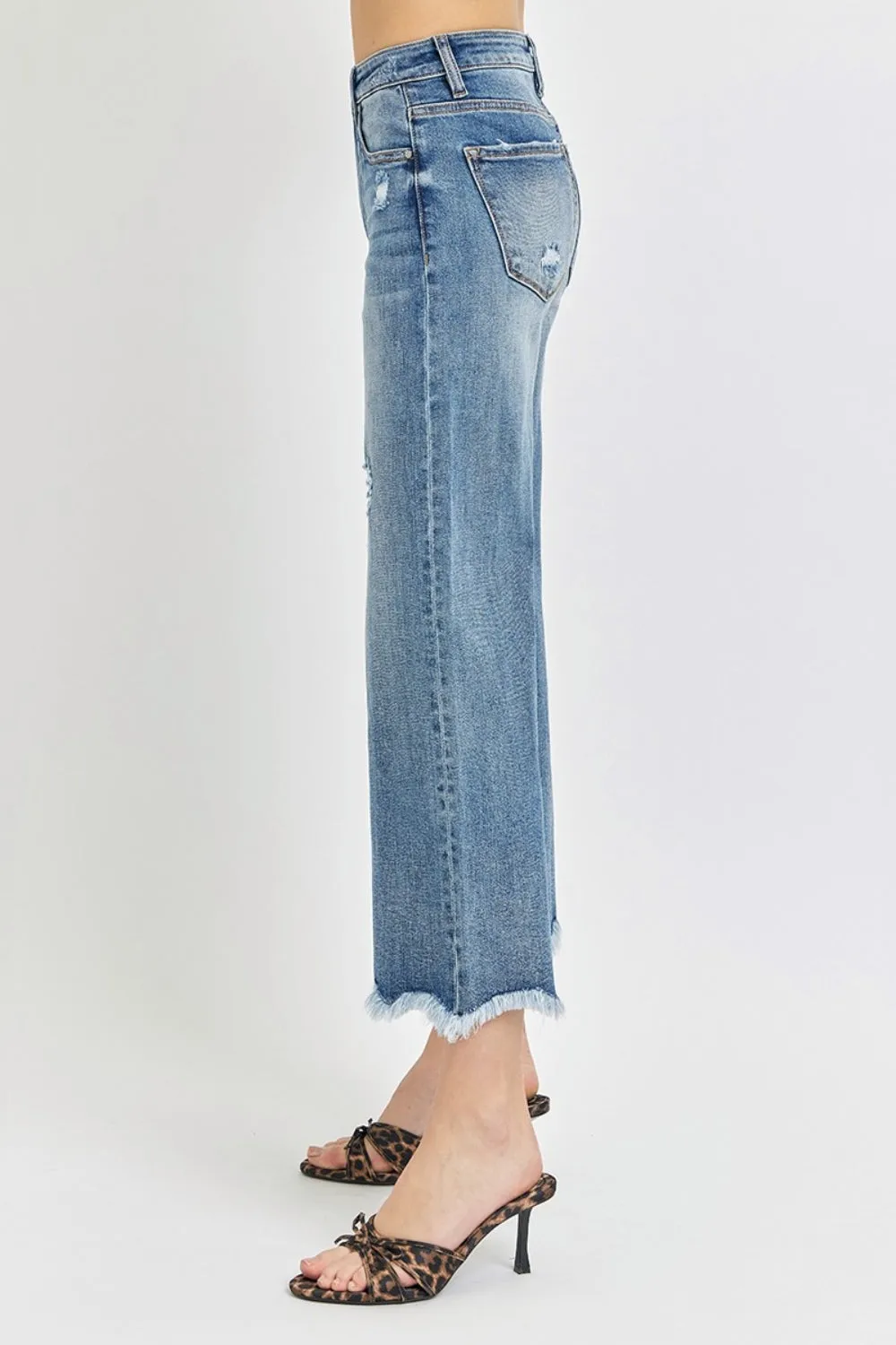 Risen High Rise Cropped Flare Jeans sold by Charming Charlie product image thumbnail 4