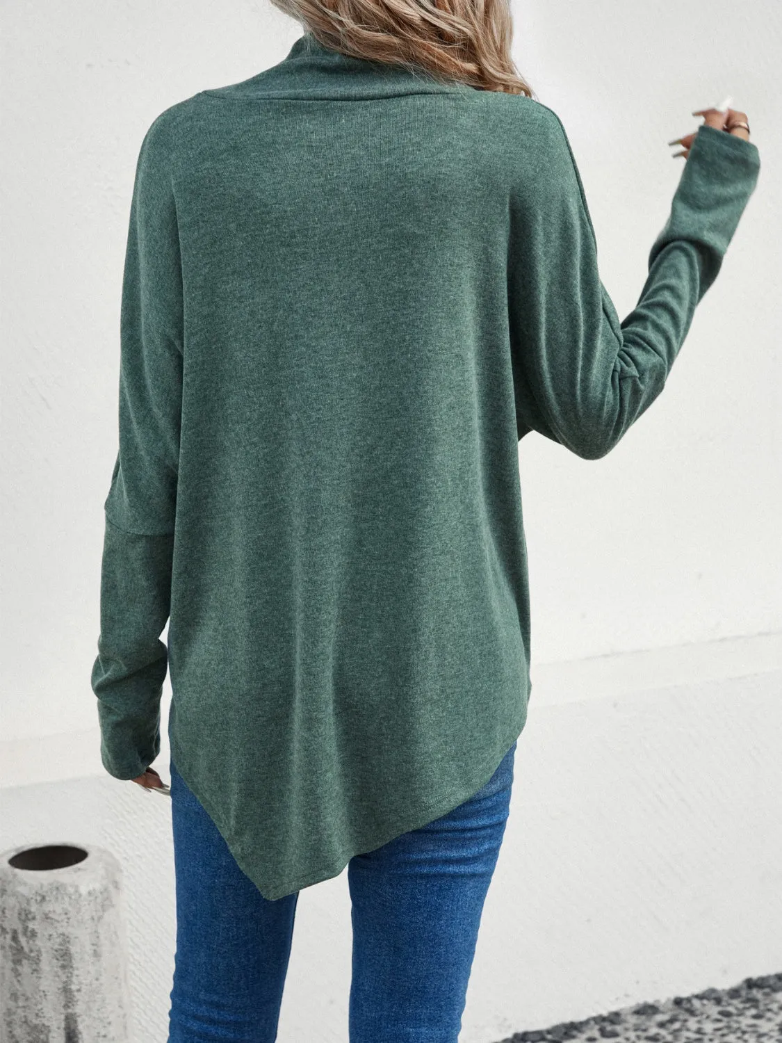 Mock Neck Long Sleeve T-Shirt sold by Charming Charlie product image thumbnail 2