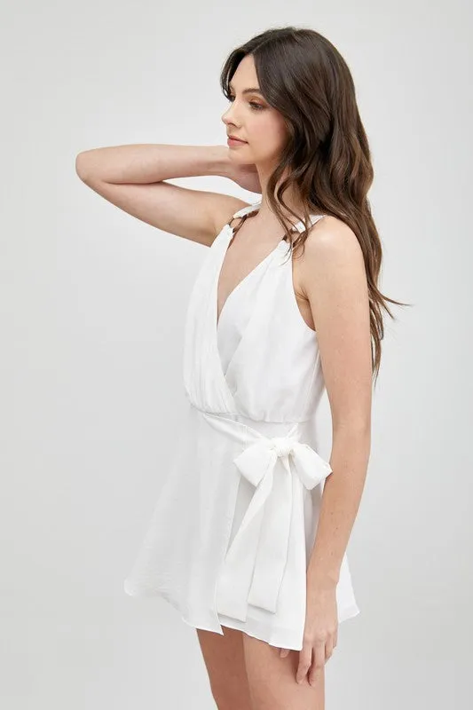 Trim Detail Side Tie Romper sold by Charming Charlie product image thumbnail 2
