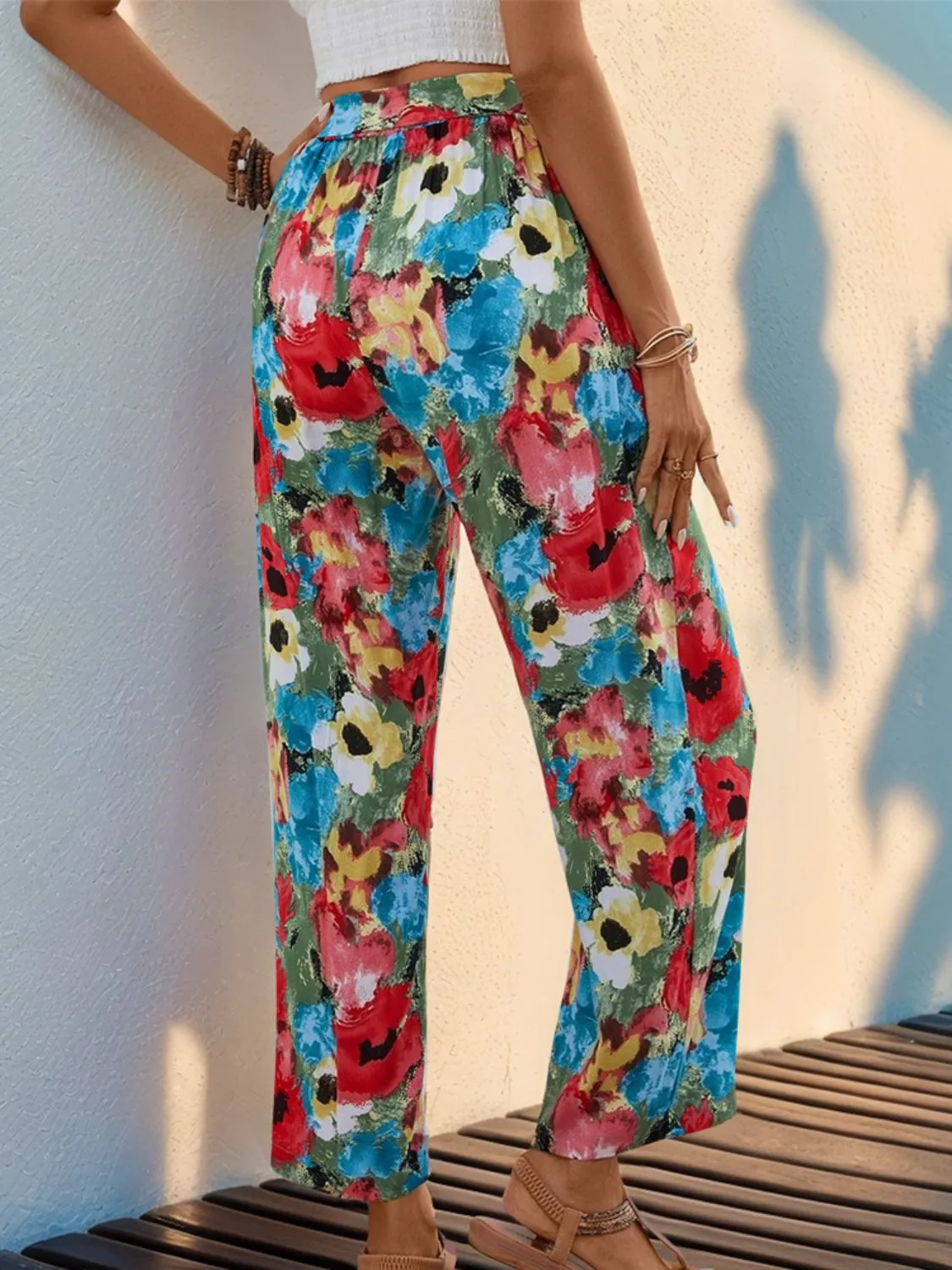 Tied Printed Wide Leg Pants sold by Charming Charlie product image thumbnail 2