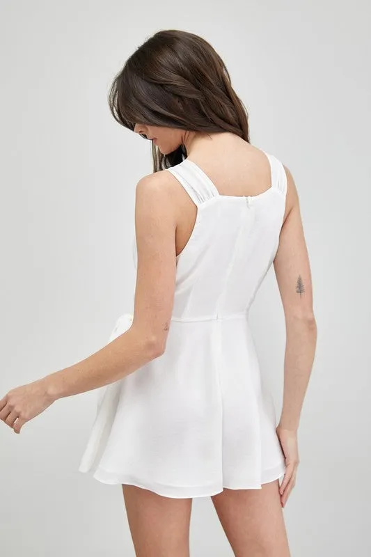 Trim Detail Side Tie Romper sold by Charming Charlie product image thumbnail 3
