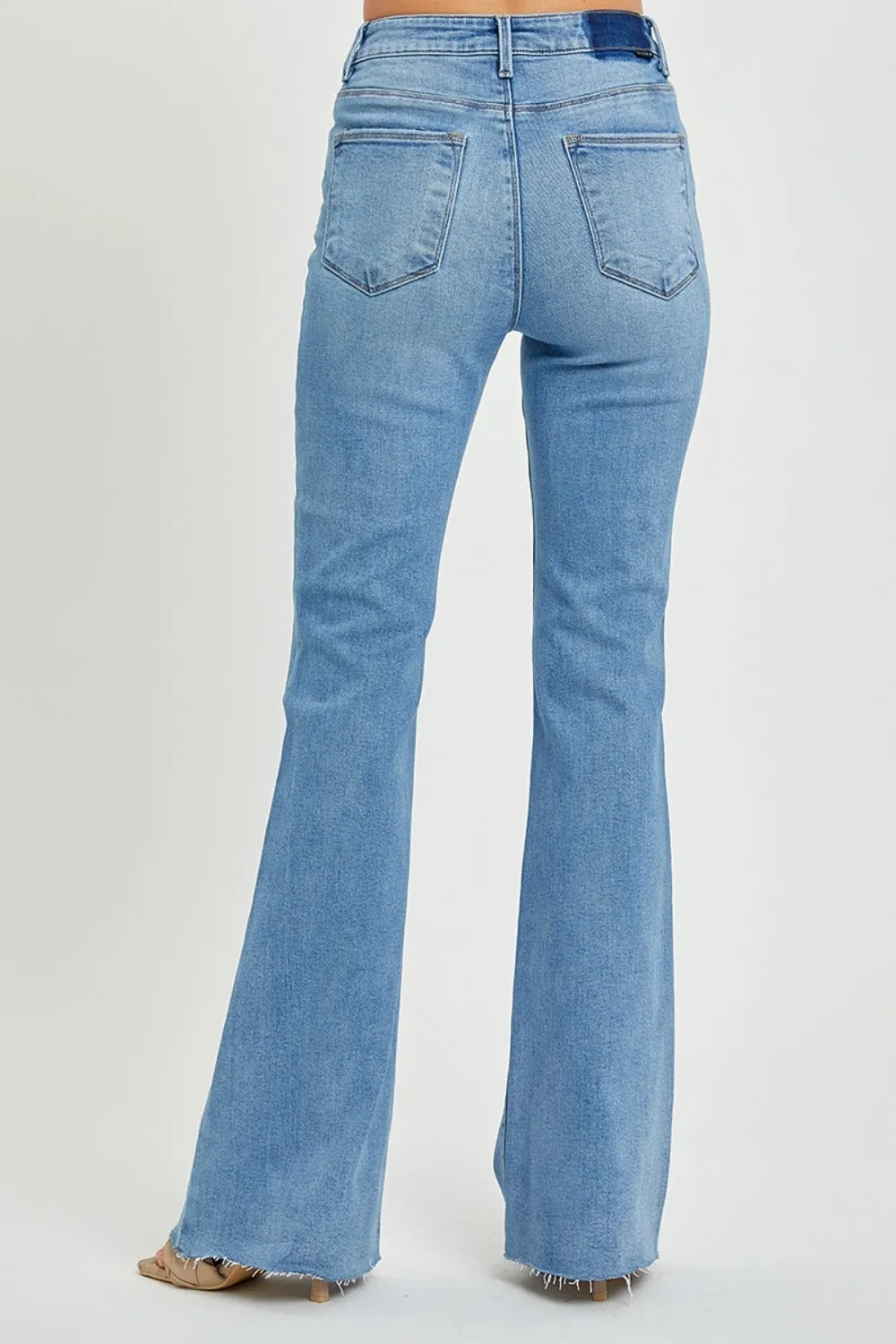 RISEN Full Size High Rise Raw Cut Hem Bootcut Jeans sold by Charming Charlie product image thumbnail 2