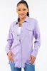 American Bazi Frayed Hem Distressed Denim Jacket sold by Charming Charlie