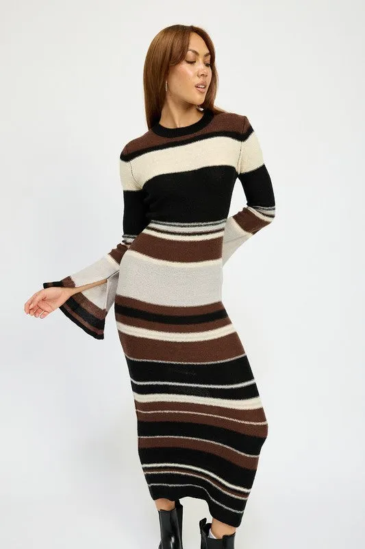 STRIPE MAXI BODYCON DRESS sold by Charming Charlie product image thumbnail 5