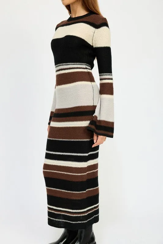 STRIPE MAXI BODYCON DRESS sold by Charming Charlie product image thumbnail 2