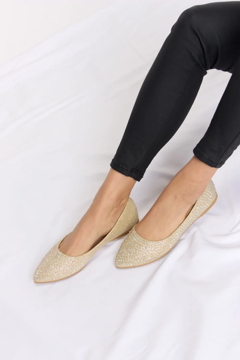 Forever Link Rhinestone Point Toe Flat Slip-Ons sold by Charming Charlie product image thumbnail 2