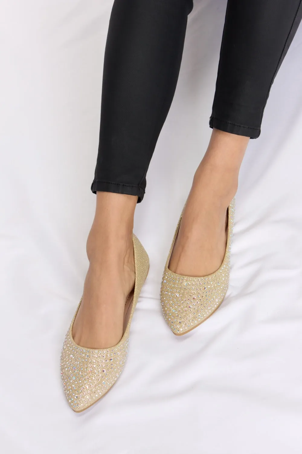 Forever Link Rhinestone Point Toe Flat Slip-Ons sold by Charming Charlie product image thumbnail 3