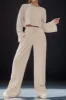 Round Neck Long Sleeve Top and Pants Set sold by Charming Charlie