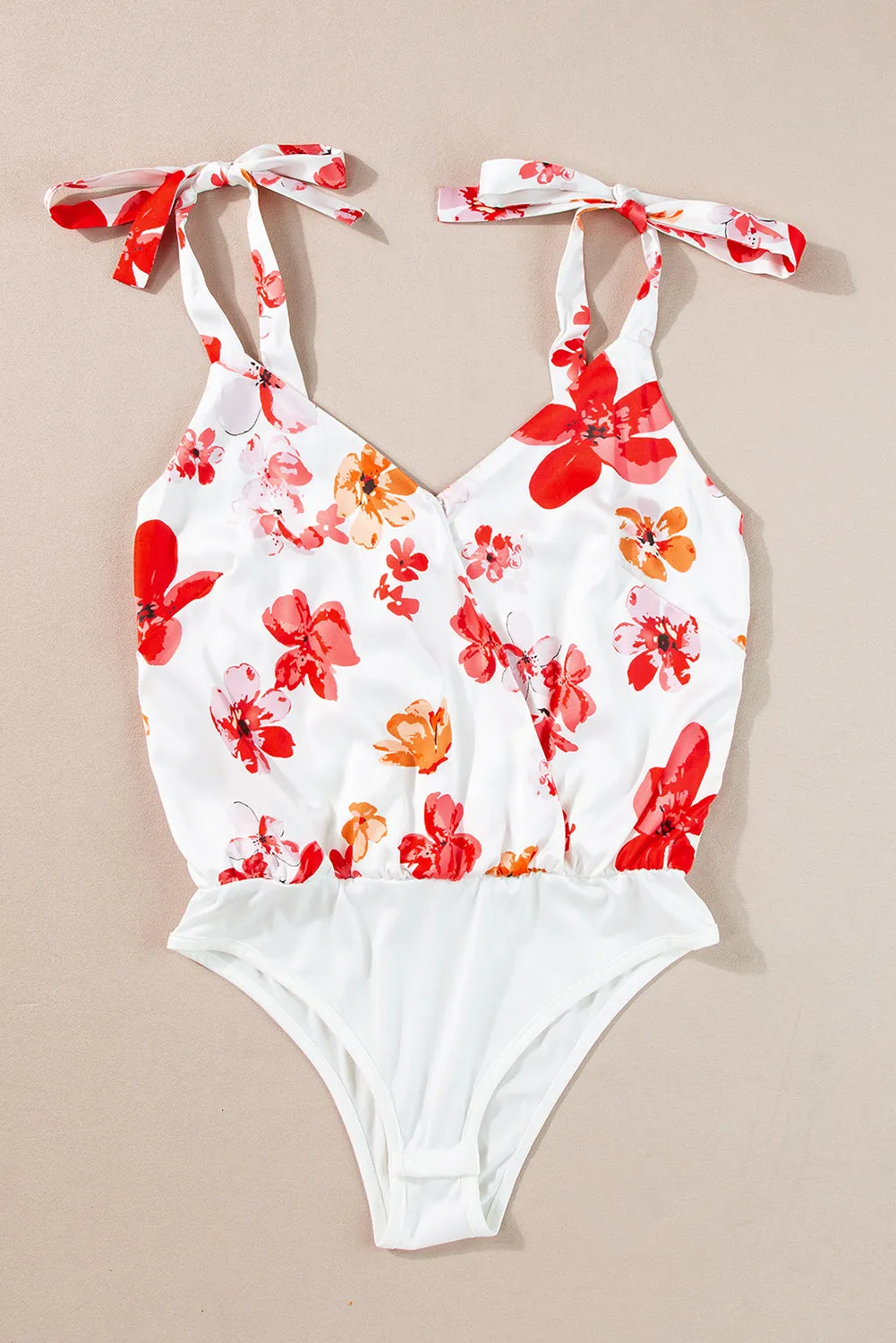 Tied Printed Surplice Sleeveless Bodysuit sold by Charming Charlie product image thumbnail 2