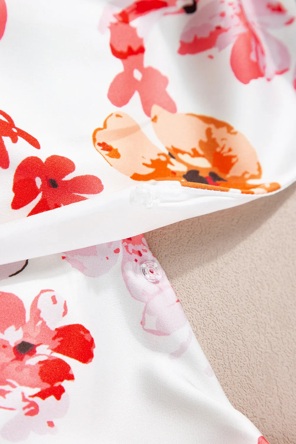 Tied Printed Surplice Sleeveless Bodysuit sold by Charming Charlie product image thumbnail 5