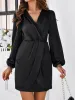 Ruched Surplice Long Sleeve Mini Dress sold by Charming Charlie
