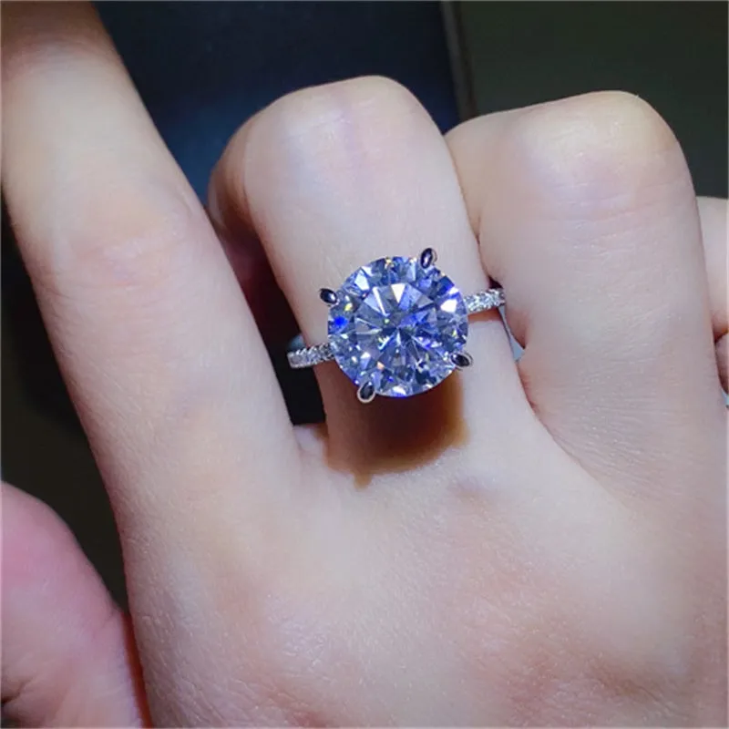 5 Carat Moissanite 925 Sterling Silver Ring sold by Charming Charlie