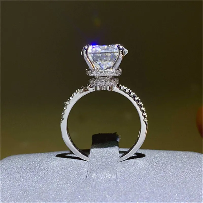 5 Carat Moissanite 925 Sterling Silver Ring sold by Charming Charlie product image thumbnail 2