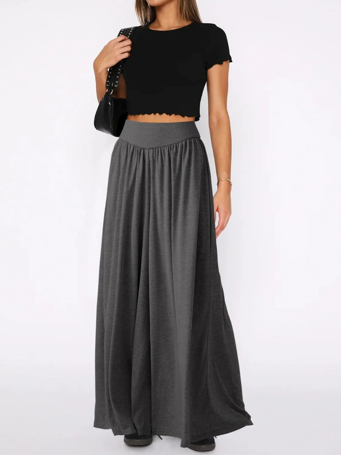High Waist Wide Leg Pants sold by Charming Charlie product image thumbnail 4
