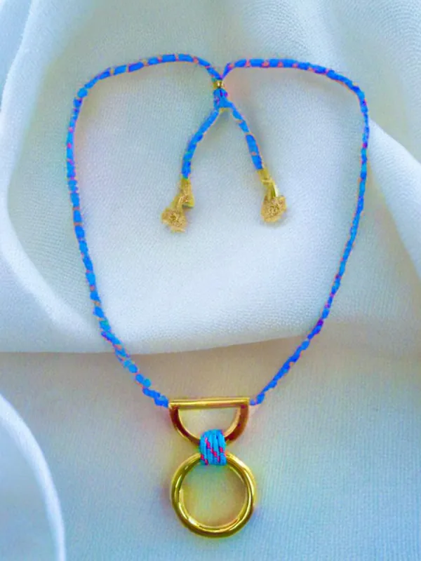 Rebecca Minkoff- Gold and Turquoise Necklace sold by Charming Charlie