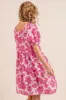 BiBi Printed Square Neck Puff Sleeve Mini Dress sold by Charming Charlie