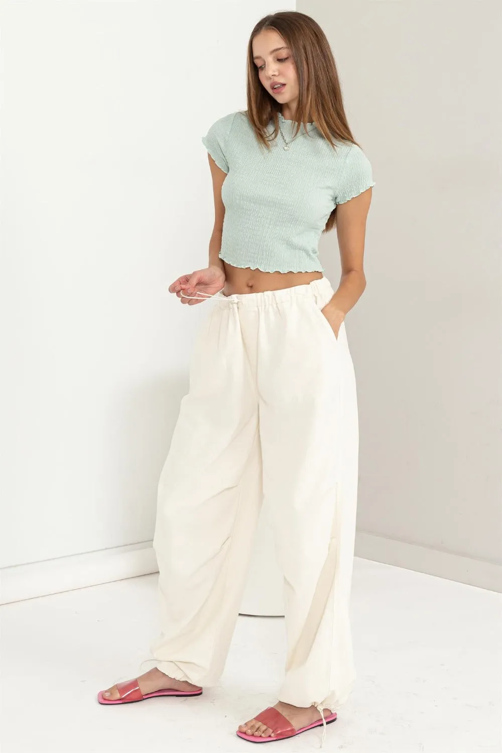HYFVE Lettuce Hem Crop Top sold by Charming Charlie product image thumbnail 5