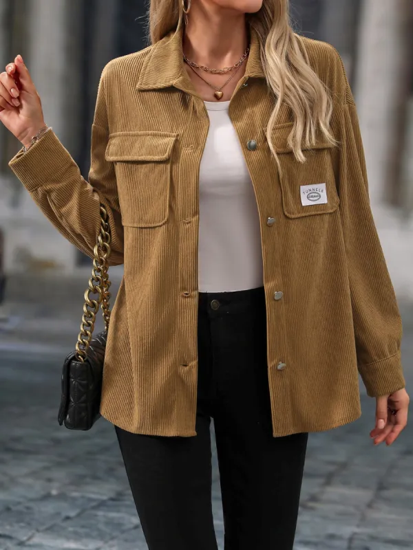 Button Up Long Sleeve Jacket sold by Charming Charlie